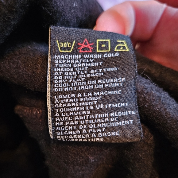 Brunette the Label black crewneck sweatshirt Wine Time M/L - Picture 7 of 7